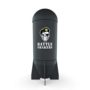Battle Shakers Missile themed shaker bottle in black