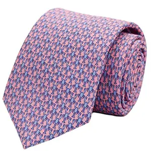 WITZROYS 100% silk necktie with lobster print in gift box