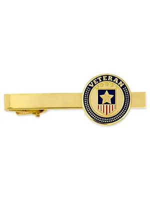 PinMart vintage American flag tie bar for government officials