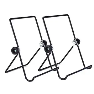Two black MOACC foldable tablet stands side by side