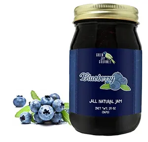 Green Jay Gourmet Blueberry Jam jar