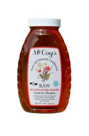 McCoy's Wildflower Honey jar