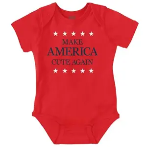 Brisco Brands Make America Cute Again baby romper