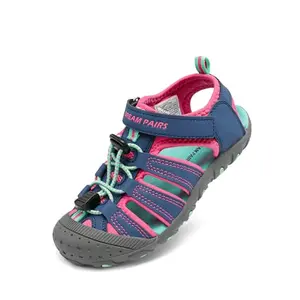 DREAM PAIRS kids closed toe water sandals in blue and green