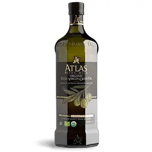 Bottle of Atlas cold pressed extra virgin olive oil from Morocco