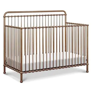 Namesake Winston vintage gold metal convertible crib