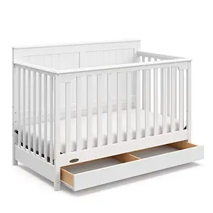Graco Hadley convertible crib with storage drawer in white