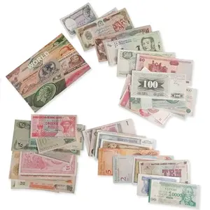 50 different world banknotes set with certificate of authenticity