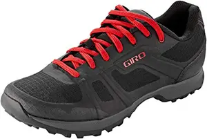 Giro Gauge mountain bike shoe in black and bright red