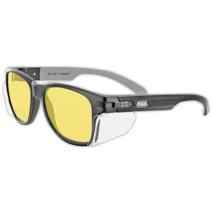 MAGID Y50 amber lens safety glasses with integrated side shields