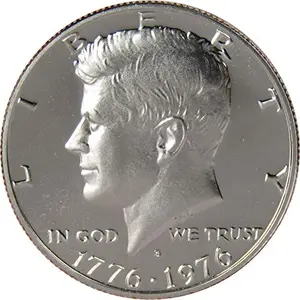 1976 S Kennedy Bicentennial half dollar proof coin