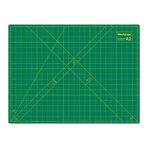 WORKLION self healing cutting mat, green and blue, 18x24 inches