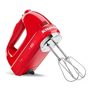 KitchenAid 7-speed limited edition hand mixer in passion red with whisk