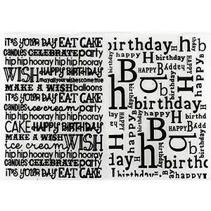 MaGuo 2 Piece Embossing Folder Set with happy birthday and cake designs