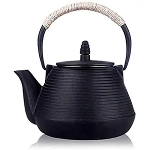 suyika Japanese tetsubin cast iron teapot with pagoda design