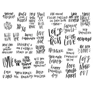 Seasonstorm funny love words sticker sheet