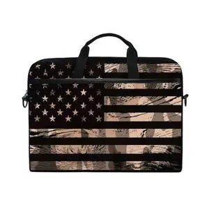 MRMIAN American flag camouflage laptop bag