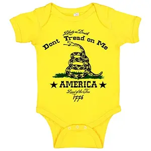 Ink Trendz Don't Tread On Me onesie on baby