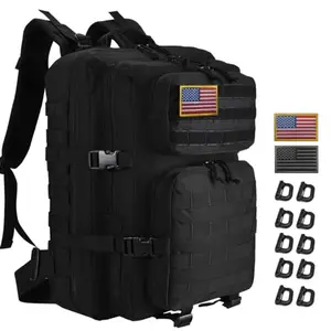 R.SASR 45L tactical backpack in all-black design