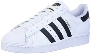 adidas Originals Superstar sneaker in white with black stripes