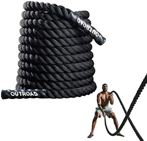 Max4out 1.5 inch 30ft battle rope in black