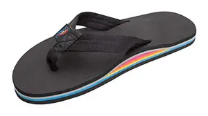 Rainbow Sandals Men's Soft Top with EVA rubber filled nylon strap, limited edition