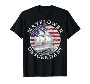 Distressed Union Jack design Mayflower shirt