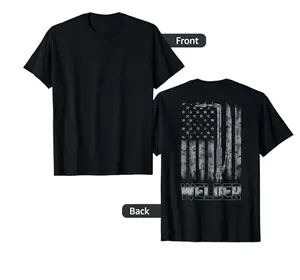 Distressed Welder American flag shirt USA Patriotic Welder T-Shirt