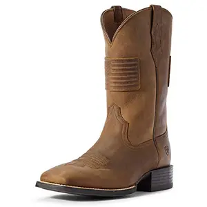 Ariat Sport Patriot II Western Boot with American flag patch