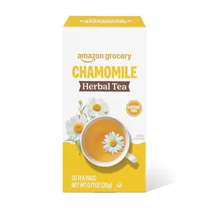 Amazon Grocery Chamomile Herbal Tea box with 20 tea bags