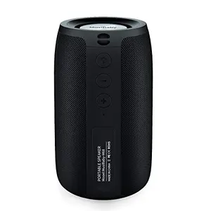 MUSIBABY M68 portable Bluetooth speaker with IPX5 waterproofing by the pool