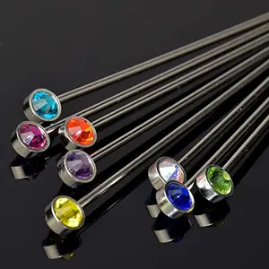 Prince of Scots crystal cocktail picks set of 8