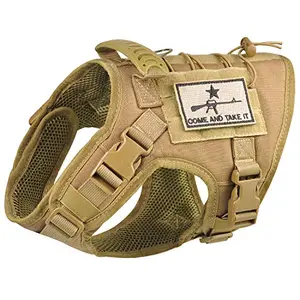 SALFSE tactical dog vest harness in khaki
