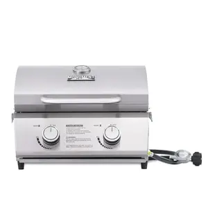 Monument Grills portable propane grill with travel locks and thermometer