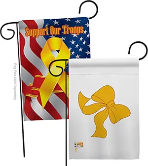 Yellow Ribbon Support Our Troops garden flag pack by Americana Home & Garden