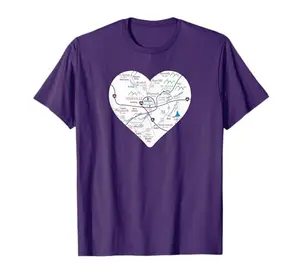 I Heart Asheville map T-shirt for Biltmore visitors