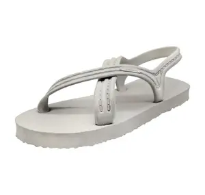 Flojos Original unisex flat sandal in ivory