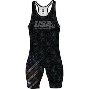 Cliff Keen The Patriot USA sublimated wrestling singlet