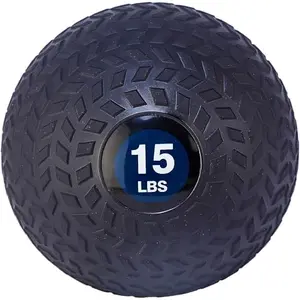 Fitvids 15 lb slam ball with textured surface for CrossFit workouts