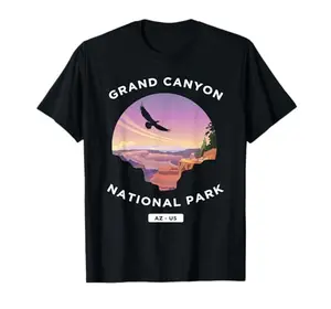Grand Canyon National Park Travel Hiking T-Shirt in retro 80s style