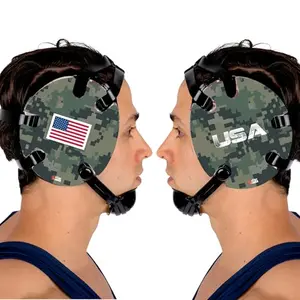 4Time All Americans wrestling headgear with USA green camo pattern