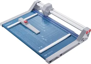 Dahle 550 Professional Rotary Trimmer with self-sharpening blade and metal base for clean cuts
