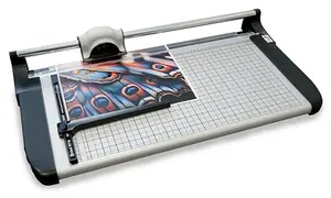 United Office Products RT18 18 inch Commercial Rotary Paper Trimmer with metal base