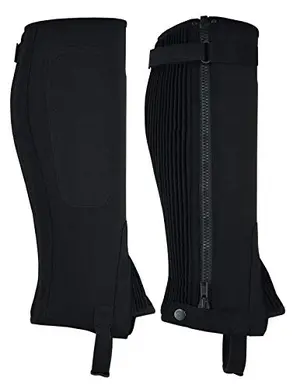 A&H Apparel Amara synthetic half chaps in black