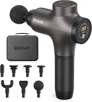 Mebak 3 massage gun with carrying case and attachments