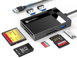 WARRKY 7-in-1 card reader with braided cable