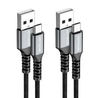 HOTNOW micro USB cable 3ft 2-pack black