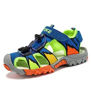 JMFCHI kids sports sandals closed toe water shoes in bright colors