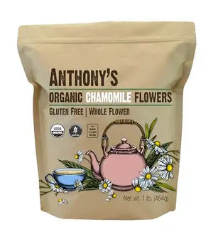 Anthony's Organic Chamomile Flowers 1 lb bag of loose leaf chamomile