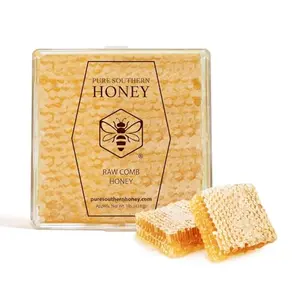 Pure Southern Honey 14 oz raw edible honeycomb from Georgia